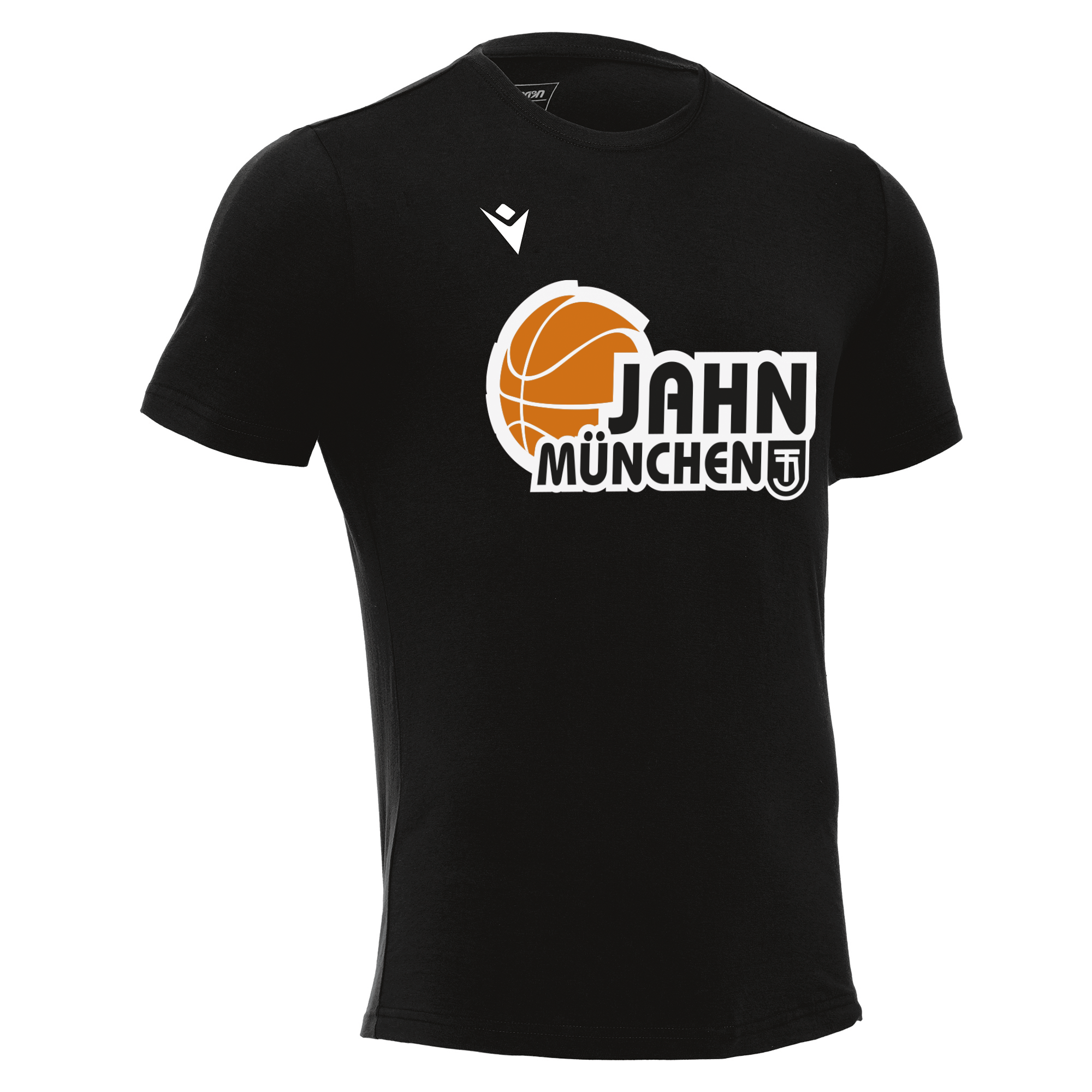 Jahn Basketball T-Shirt schwarz Big Logo (individualisierbar) schwarz